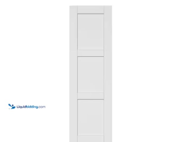 Lot 49-1566668 - Home Decorators Collection 24 in. x 80 in. 3-Lite Paneled Blank Solid Core Composite Manufacture Woo...