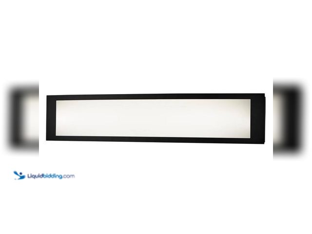 Lot 49-5412987 - Hampton Bay
Woodbury 24.6 in. 1-Light Matte Black Integrated LED Bathroom Vanity Light Bar with Fro...