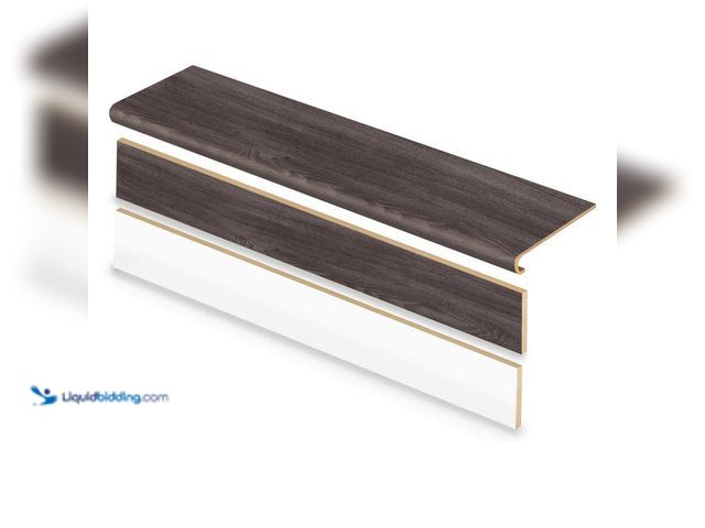 Lot 49-5437217 - Set of 2.  Cap A Tread Brooks Oak/Noble/Aspen Blck/Black Vlly 47in.L x 12.15in.W x 42.92 mmT Vinyl O...