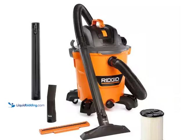 Lot 49-1576723 - RIDGID 12 Gal. 5.0 Peak HP NXT Shop Vacuum Wet Dry Vac with General Debris Filter, Locking Hose and ...