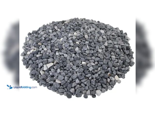 Lot 49-1548656 - 1620 lbs. of 3/16" Rain Forest Light Grey Gravel, Unused, MSRP 1,339.09.  Ref#AHDPA1023