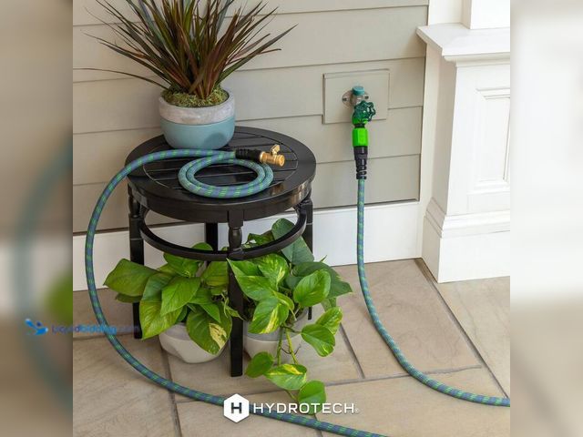 Lot 49-5412636 - Hydro Tech 5/8 in. Dia. x 50 ft. Expandable Garden Water Hose, Used.