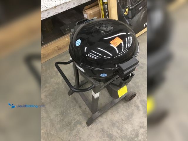 Lot 49-5416097 - LOCO 22.5 in. SmartTemp Kettle Charcoal Grill in Black with Stand. [Model # 2023060113] Used. Bolts ...