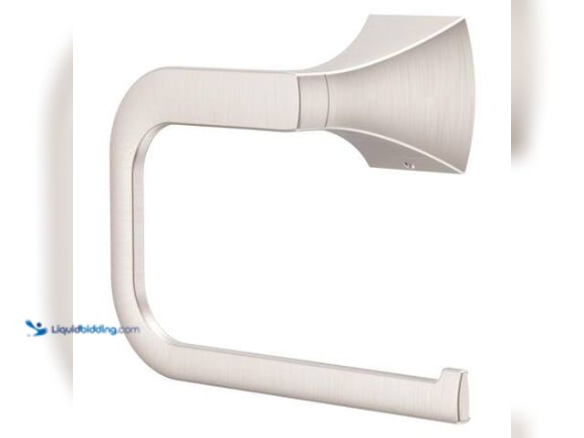 Lot 49-5581558 - QTY 2 - Pfister Bruxie Wall Mounted Hand Towel Holder in Spot Defense Brushed Nickel Model # BRB-BIE...