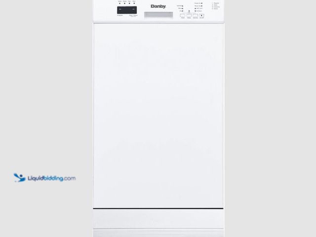 Lot 49-5580772 - Danby 18 Inch Full Console Built-In Dishwasher with 10 Place Setting Capacity, 4 Wash Cycle, Adjusta...