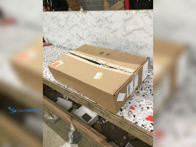 Lot 49-5478509 - Marble Sink Bottom Item is used, corners coming apart