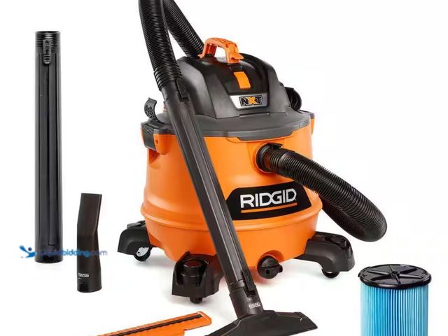 Lot 49-5543245 - RIDGID
14 Gal. 6.0 Peak HP NXT Shop Vacuum Wet Dry Vac with Fine Dust Filter, Locking Hose, Wands a...