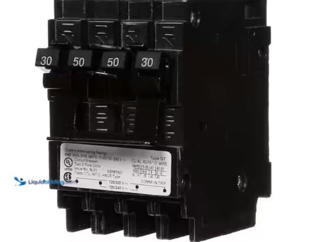 Lot 49-2006569 - Siemens Quadplex One Outer 50 Amp Double-Pole and One Inner 30 Amp Double-Pole-Circuit Breaker, Mode...