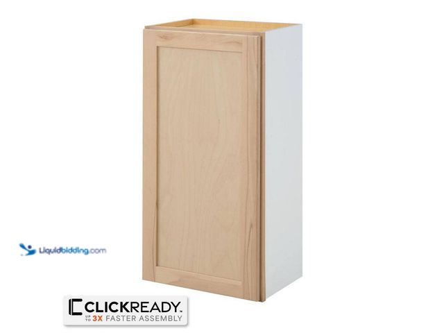 Lot 49-5449071 - Hampton Bay
18 in. W x 12 in. D x 36 in. H Ready to Assemble Wall Kitchen Cabinet in Unfinished wit...