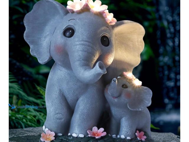 Lot 49-3523803 - QTY 2 - Xentumi Elephant Garden Statue. Unused