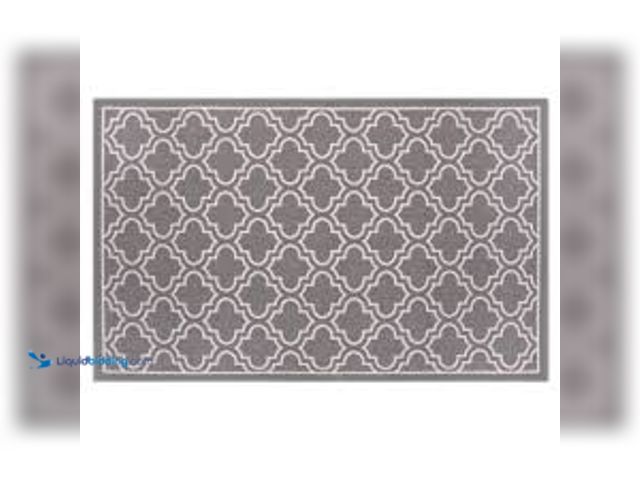 Lot 49-5411827 - TrafficMaster Trellis Grey 3 ft. x 4 ft. Non-Slip Indoor Area Rug. Model # MT1004419US. Unused