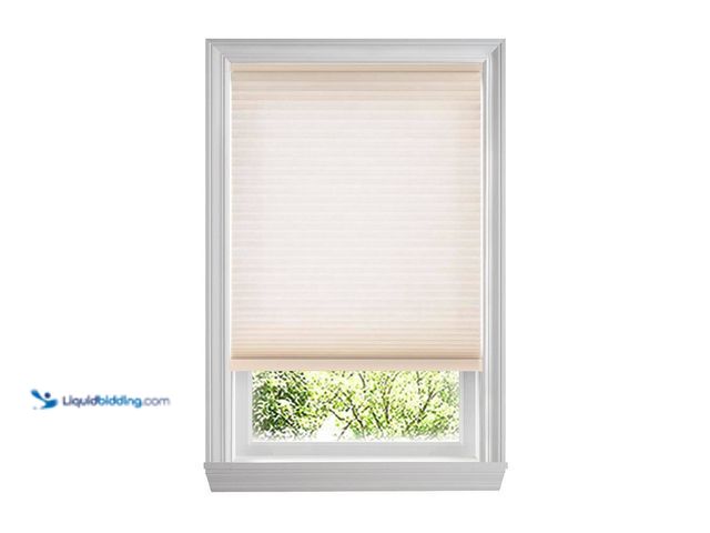 Lot 49-5538708 - Parchment Cordless Light Filtering Cellular Shades for Windows - 72 in. W x 48 in. L (Actual Size 71...