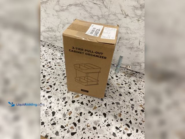 Lot 49-5460720 - Delamu 2 Sets Clear 3-Tier Bathroom Under Sink Storage Rack Item is unused.