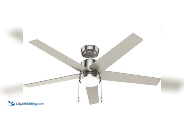 Lot 49-5452798 - Hunter
Mansilla 52 in. Indoor Brushed Nickel Standard Ceiling Fan with Soft White Integrated LED Li...