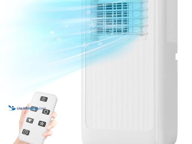 Lot 49-1547541 - 8,000 BTU Portable Air Conditioner - 3-In-1 Free Standing Cooling AC Unit with Fan/Dehumidifier for ...