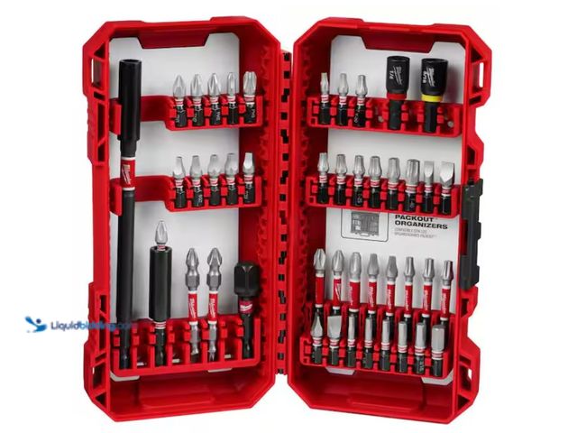 Lot 49-3613822 - Milwaukee SHOCKWAVE Impact Duty Alloy Steel Screw Driver Bit Set (45-Piece), Model # 48-32-4023, Unu...