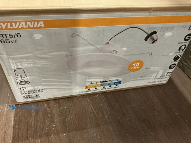 Lot 49-5450252 - LEDVANCE
Integrated LED 6 in. Retro Fit Selectable Color 675 Lumen Dimmable Recessed Light White, W...