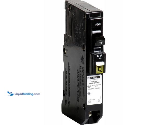 Lot 49-5409114 - Square D
QO 15 Amp Single-Pole Plug-On Neutral Combination Arc Fault Circuit Breaker New