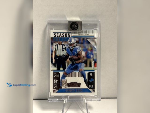 Lot 49-911498 - NFL Silver Bar Card Jahmyr Gibbs - .999 Fine Silver