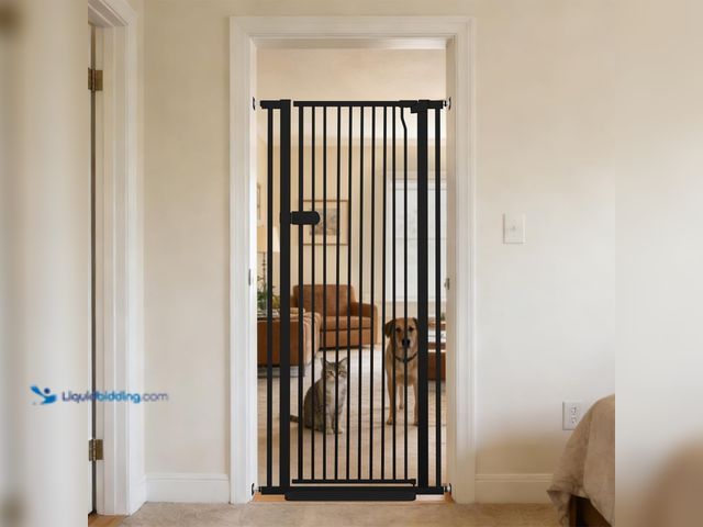 Lot 49-5483990 - Lumizone Extra Tall Cat Gate 61.02" High Pressure Mounted Extra Wide 2025 New (17 Sizes) 1.37" Gap N...