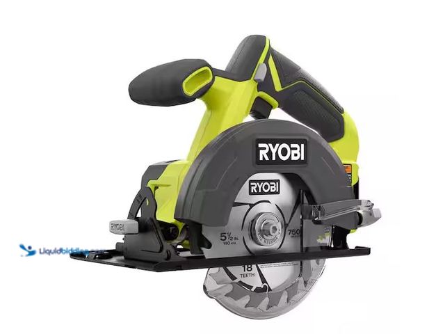 Lot 49-1576932 - RYOBI ONE+ 18V Cordless 5 1/2 in. Circular Saw (Tool Only) Model # PCL500B, Unused, Tested Works  Re...