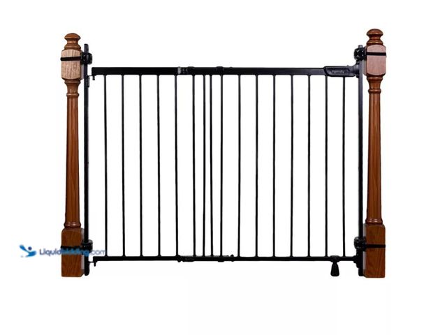 Lot 49-5574168 - Ingenuity The Stairway+ 46W Series Pet and Baby Gate - Black. UPC: 012914171714. Unused with hardwar...