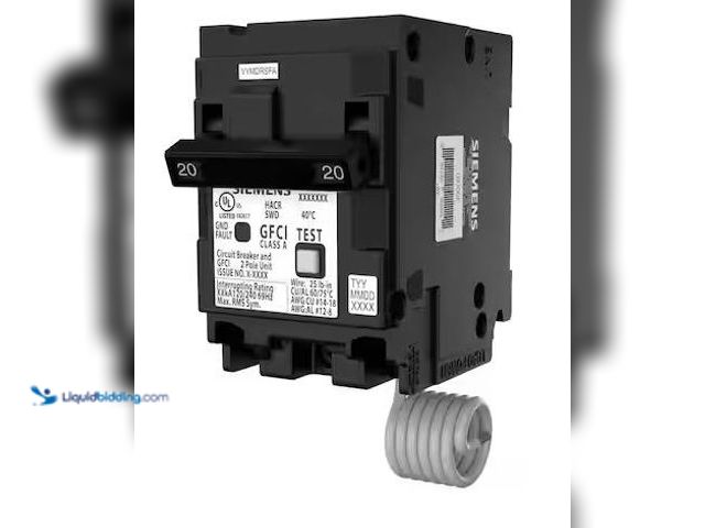 Lot 49-5478414 - Siemens
QPFB 20 Amp 2-Pole GFCI Circuit Breaker Internet # 330823529
Model # Q220GFP
Store SKU # ...