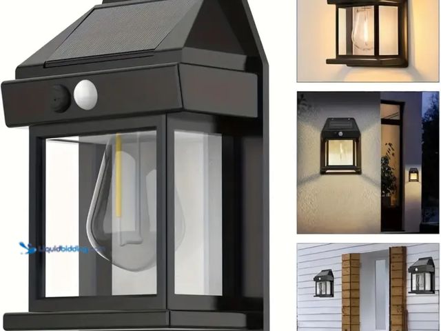 Lot 49-1805053 - New  High-Quality Solar-Powered Wall Lights