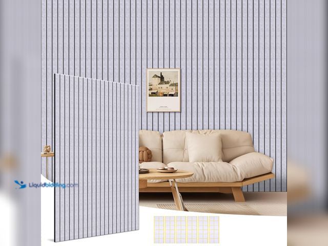 Lot 49-5413673 - Acoustic Panels,4-Pack 48 x 24x 0.44 Inch Large Acoustic Foam Panels for Walls, Self-Adhesive Soundp...