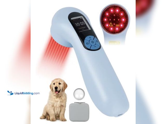 Lot 49-1810587 - LASER THERAPY DEVICE    LLLT Cold Laser Therapy Device with Protective Magnetic Cover, 5 * 808nm &am...