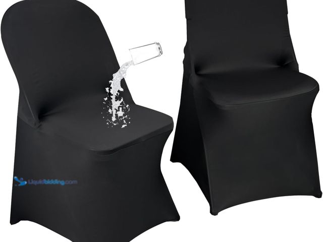 Lot 49-5450618 - 50PCS Stretch Spandex Folding Waterproof Chair Covers,Universal Fitted Chair Cover Protector for Wed...