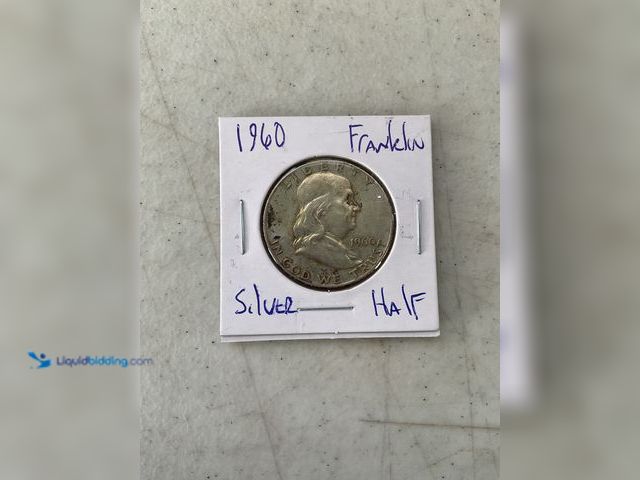 Lot 49-1505734 - 1960 FRANKLIN HALF DOLLAR 90% SILVER #COINS0122