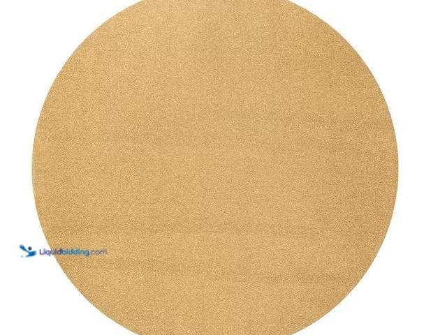 Lot 49-1568562 - JONATHAN Y Haze Solid Low-Pile Mustard 5 ft. Round Area Rug Model # SEU100B-5R, Unused  Ref#SR1230