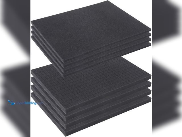 Lot 49-5416464 - ANABIUP 8Pcs Pick and Pluck Foam, 4Pcs 16 x 12 x 0.8IN and 4Pcs 16 x 12 x 0.4IN Pick Apart Foam Inse...