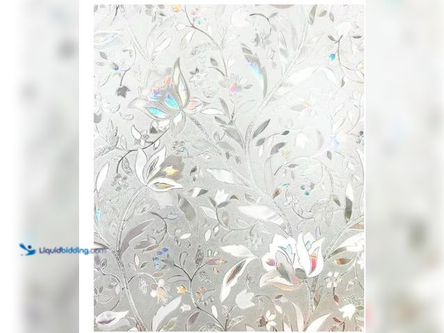 Lot 49-1560701 - COTTON COLORS 2 Rolls Of 35.4 in. x 78.7 in. Decorative and Privacy 3D Window Film Model # BLKM008-2...