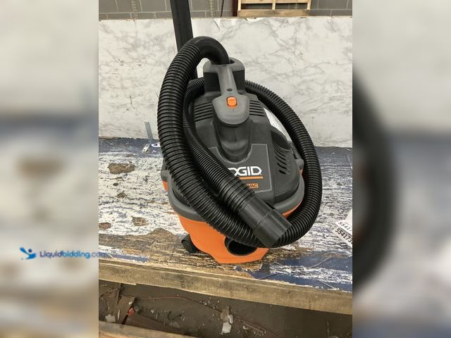 Lot 49-5541736 - 4 Gal. 5.0 Peak HP Portable Shop Vacuum Wet Dry Vac with Fine Dust Filter, Locking Hose and Attachme...