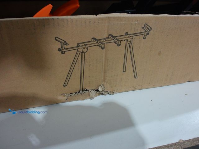 Lot 49-2006043 - WEN 80 in. x 31 in. Universal Collapsible Stationary Miter Saw Stand, 350-Pound Capacity, Model # MS...