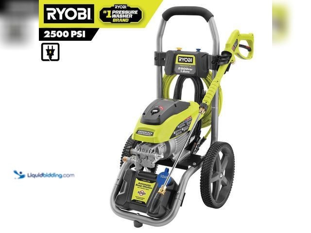 Lot 49-5496013 - RYOBI 2500 PSI 1.2 GPM High Performance Cold Water Electric Pressure Washer (powers on) (unable to t...