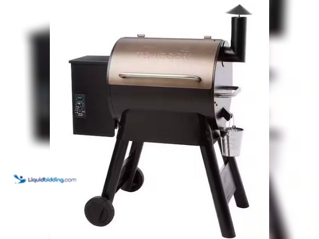 Lot 49-1569593 - Traeger Pro Series 22-Pellet Grill and Smoker in Bronze, Model # TFB57PZB, Used, Scuffs/scratches, D...