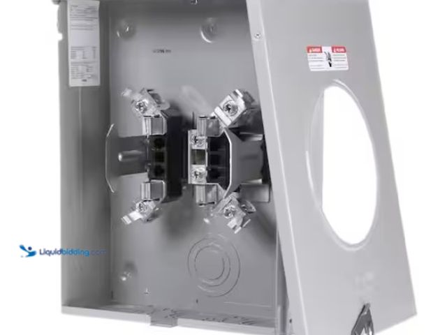 Lot 49-1550468 - Siemens 200 Amp 4 Jaw Horn-Bypass Ringless Overhead/Underground Fed Meter Socket, Model # UAT417-XPQ...