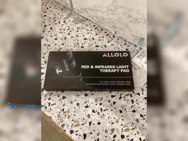 Lot 49-3527935 - Allolo Red & Infared Light Therapy Pad Item is unused with attachments.