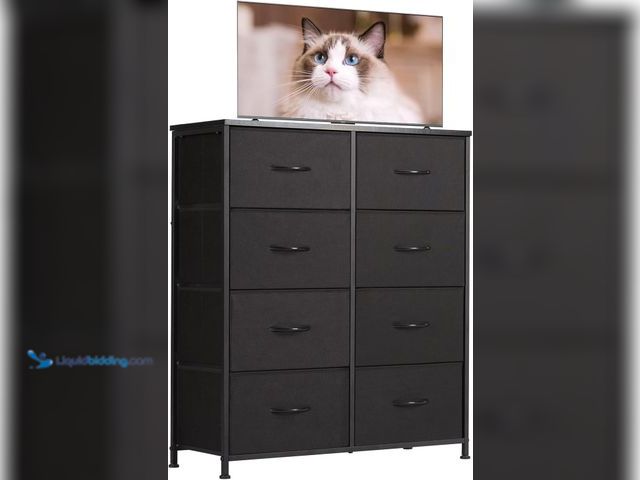 Lot 49-5458982 - OLIXIS Dresser for Bedroom with 8 Drawers, Tall Fabric Dresser for Storage and Organization, Bedroom...