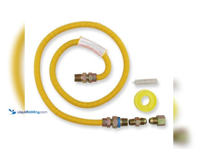 Lot 49-5435324 - Everbilt
4 ft. Thermal Excess Flow Valve Gas Dryer Connector Kit Unused (attachments and hardware i...