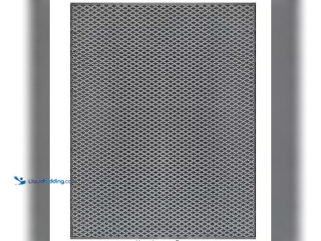 Lot 49-1627277 - Beverly Rug Jewel Gray 8 ft. x 10 ft. Diamond Geometric Washable Trellis Reversible Indoor Outdoor A...