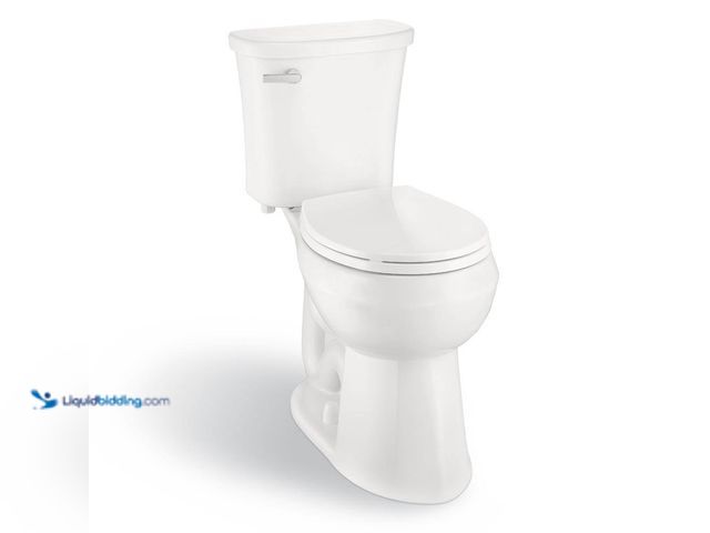 Lot 49-5552759 - Glacier Bay
Power Flush 2-Piece 1.28 GPF Single Flush Extra Tall Round Front Toilet in White with S...
