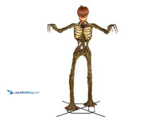 Lot 49-5438117 - 12-Foot Inferno Pumpkin Skeleton. Model/SKU: 1006149128. Unused