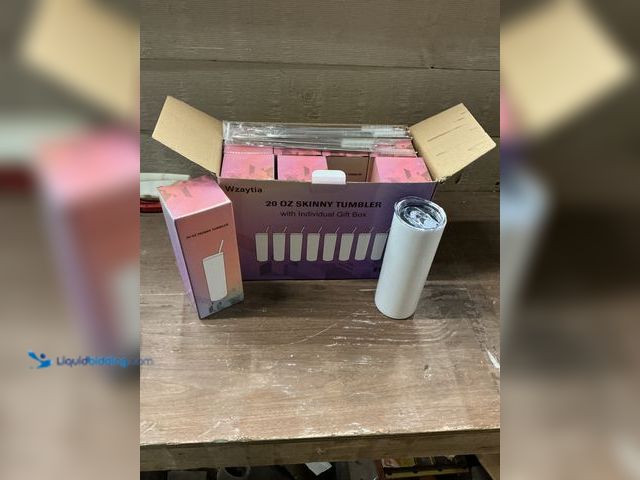 Lot 49-3528554 - Wzaytia 20oz Skinny Tumbler with Individual Gift Box (8pack) New