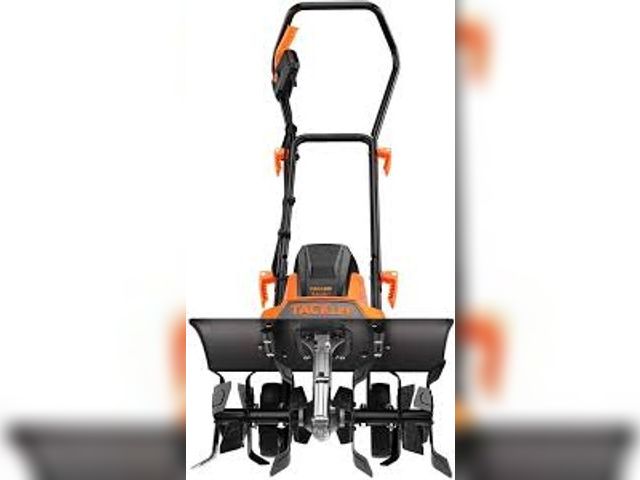 Lot 49-5438031 - Tacklife Advanced Tiller, 18-Inch Electric Tiller, Tiller Cultivator. Model: TGTL01A. Unused