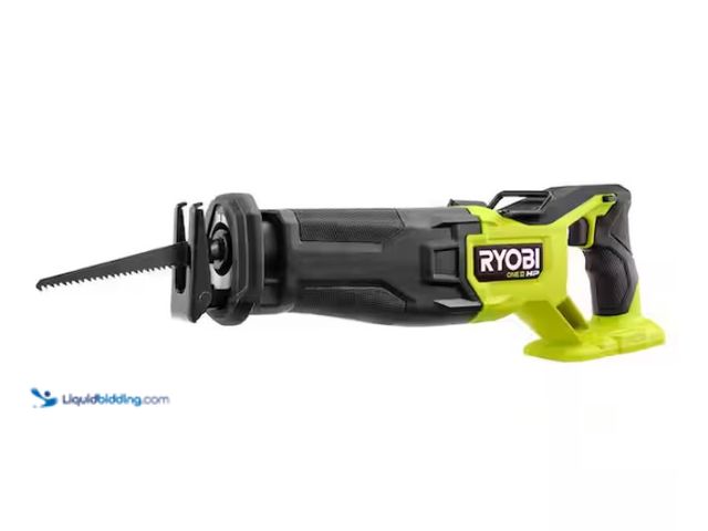 Lot 49-3433411 - RYOBI ONE+ HP 18V Brushless Cordless Reciprocating Saw (Tool Only), Model # PBLRS02B, Slightly used,...