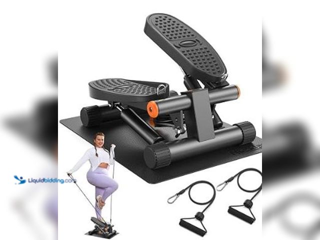 Lot 49-3464380 - Niceday Steppers for Exercise, Mini Stair Stepper with Resistance Bands at Home Workout Equipment wi...